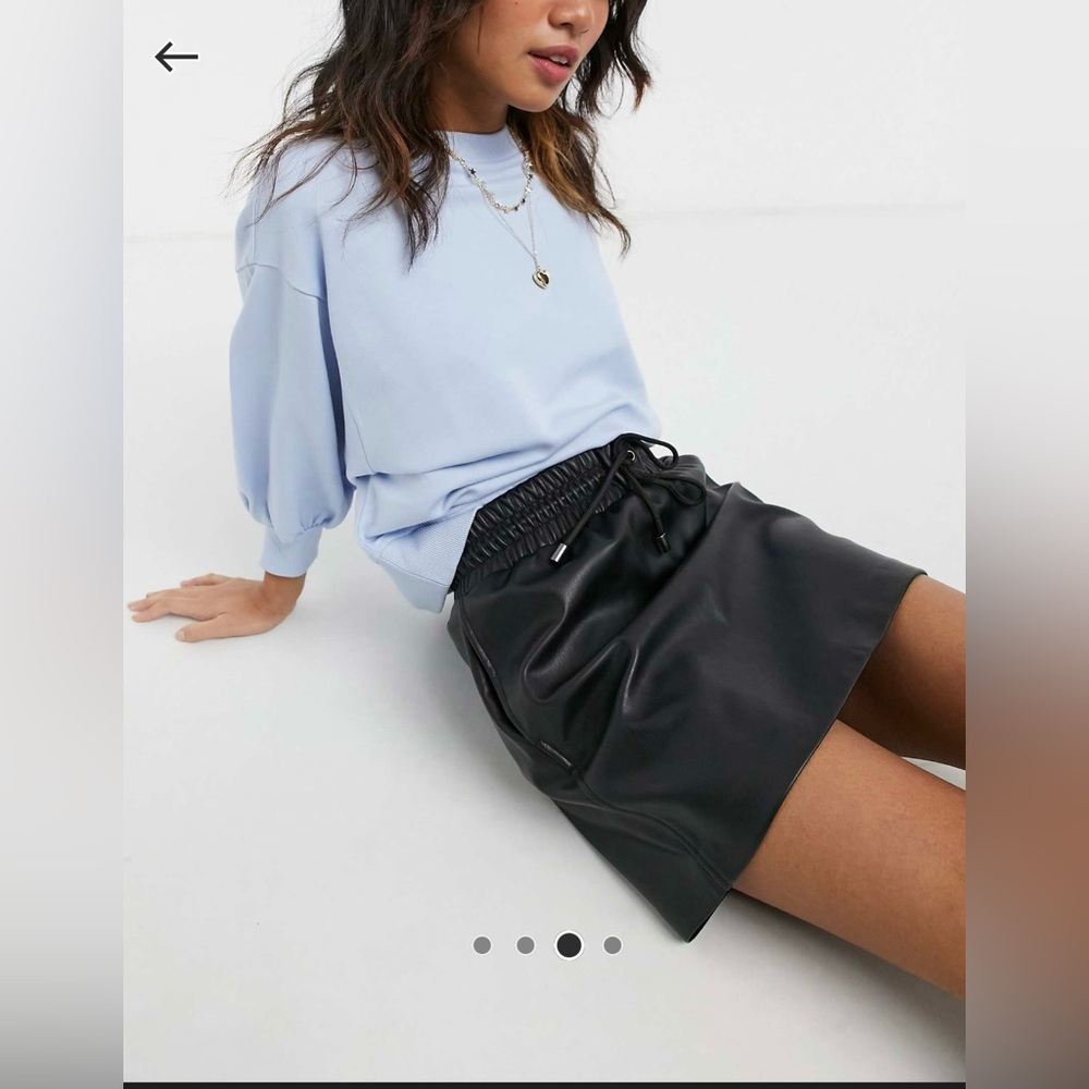 Topshop faux leather mini skirt - Picture 3 of 13